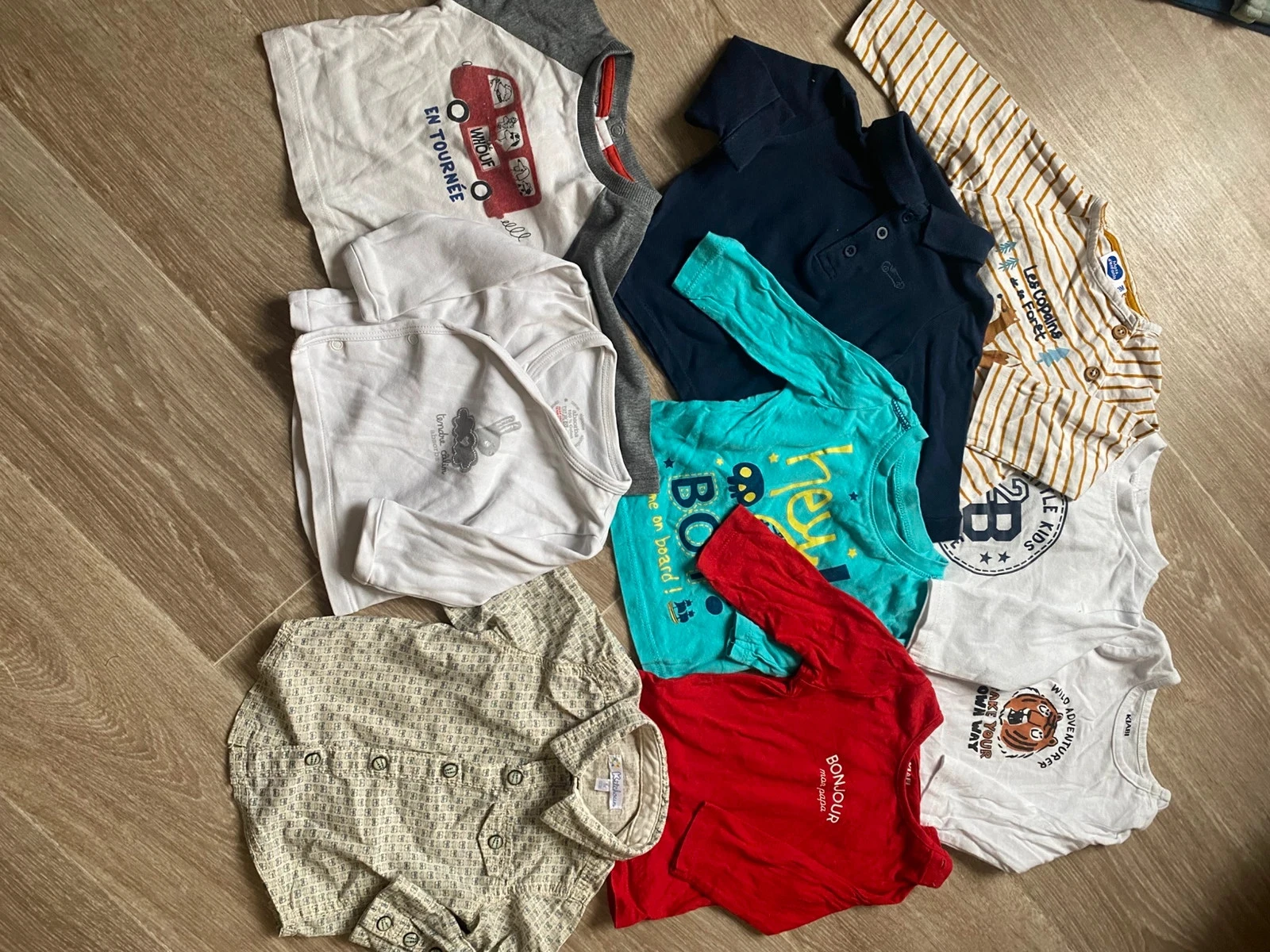 Lot vêtements bébé garçon 3 mois de 65 pièces – photo 2